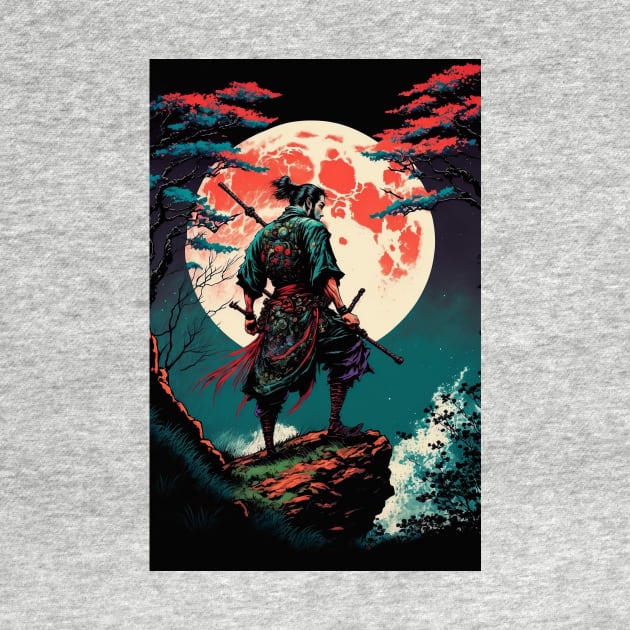 Samurai on a Cliff by JigglePeek